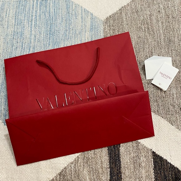 Medium Valentino Garavani Rockstud Tote Navy Grainy Leather RARE COLOR - Picture 15 of 16